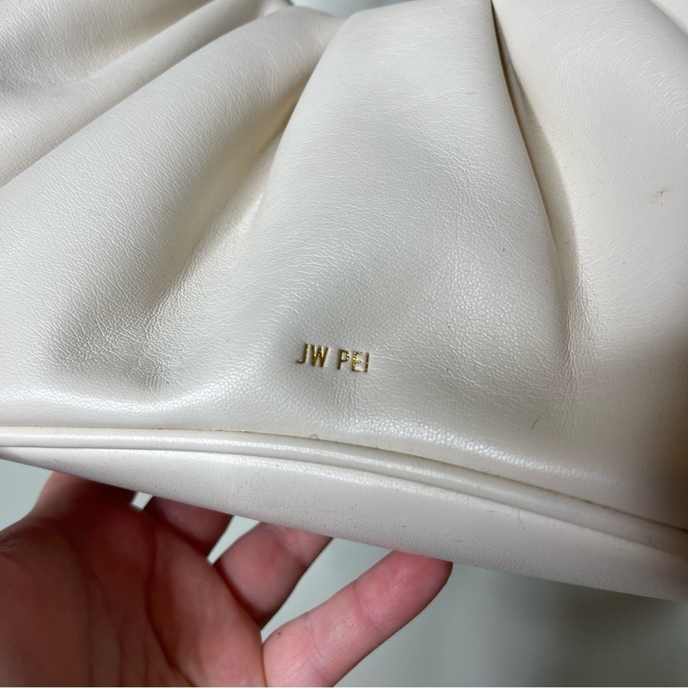 JW PEI GABBI RUCHED HOBO HANDBAG - IVORY - Picture 5 of 6